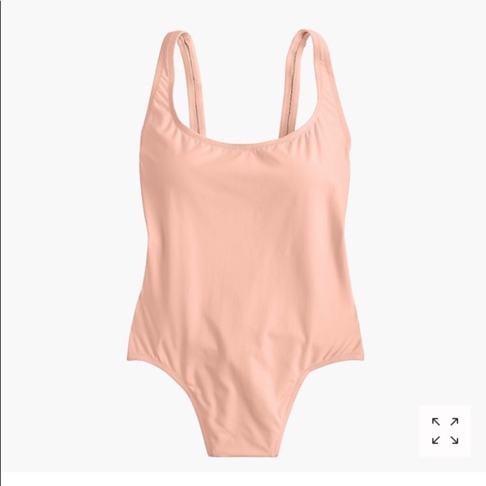 J crew plunging scoopback one piece swimsuit